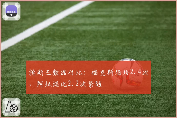 抢断王数据对比：福克斯场均2.4次，阿奴诺比2.2次紧随