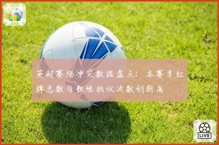 英超赛场冲突数据盘点：本赛季红牌总数与教练抗议次数创新高